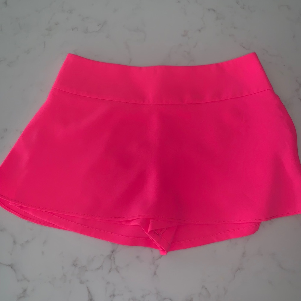 Neon pink skort